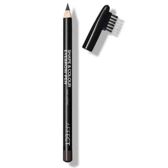AFFECT Svinčnik za obrvi - Shape&Colour Eyebrow Pen - Rich Brown