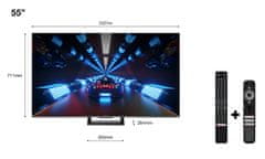 55C731 4K UHD QLED televizor, Google TV