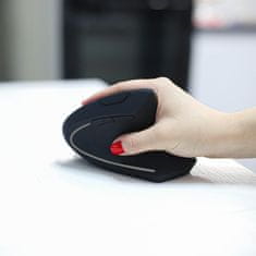 Northix Vertikalna računalniška miška - ergonomska - brezžična 