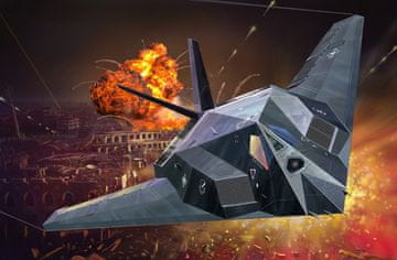 Revell maketa-miniatura F-117A Nighthawk Stealth Fighter • maketa-miniatura 1:72 novodobna letala • Level 3