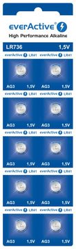 Ikonka Aga Baterije EverActive Alkaline G3 LR736 10 kosov