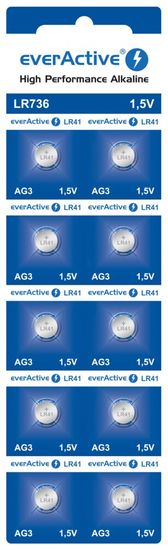 Ikonka Aga Baterije EverActive Alkaline G3 LR736 10 kosov