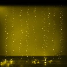 Ikonka Aga LED Svetlobna zavesa 3x3m 300 LED Topla bela