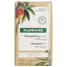 Klorane Trdni šampon z mangom ( Mango Shampoo Bar with Mango ) 80 g