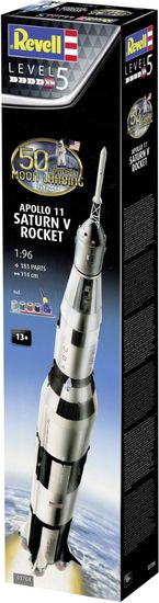 Revell maketa-miniatura Apollo 11 Saturn V Rocket • maketa-miniatura 1:96 vesolje in fantazija • Level 5