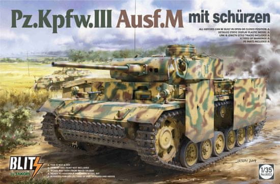 Takom maketa-miniatura Sd.Kfz 141 Pz.Kpf.W. III Ausf.M • maketa-miniatura 1:35 tanki in oklepniki • Level 4