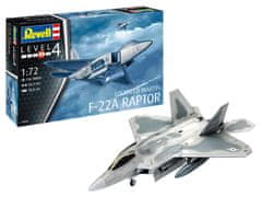 Revell maketa-miniatura Lockheed Martin F-22A Raptor • maketa-miniatura 1:72 novodobna letala • Level 4