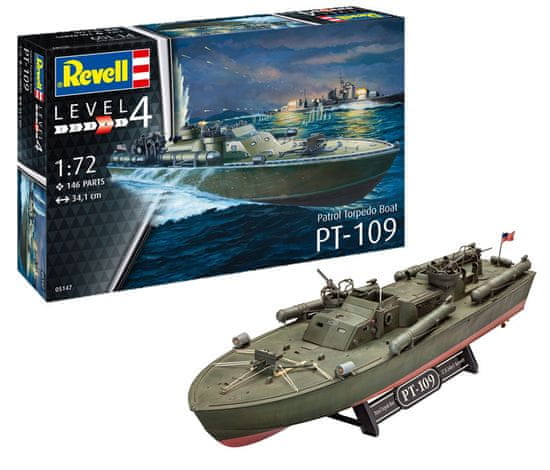 Revell maketa-miniatura Patrol Torpedo Boat PT-109 • maketa-miniatura 1:72 bojne ladje • Level 4