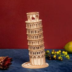 Robotime Poševni stolp PISA, Lesena 3D sestavljanka, (TG304)