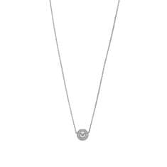 Emporio Armani Bleščeča srebrna ogrlica s kubičnim cirkonijem EG3585040