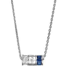 Emporio Armani Brezčasna srebrna ogrlica s cirkoni EG3578040