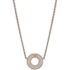 Emporio Armani Očarljiva bronasta ogrlica s kubičnim cirkonijem EG3588221