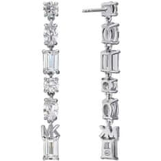 Michael Kors Luksuzni srebrni uhani z vrhunskimi cirkoni MKC1662CZ040