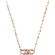 Michael Kors Dostojna bronasta ogrlica s kubičnim cirkonijem MKC1655CZ791