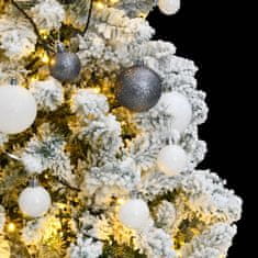 Vidaxl Umetna novoletna jelka 150 LED diod in komplet bučk 150 cm