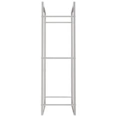 Vidaxl Stojalo za drva 50x28x94 cm nerjaveče jeklo