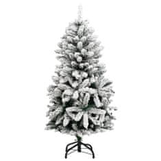 Vidaxl Umetna novoletna jelka 150 LED diod in komplet bučk 120 cm