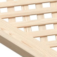 Vidaxl Vrata za omarico z mrežico 2 kosa 39,5x99 cm trdna borovina