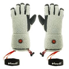 Glovii ogrevane pristrižene rokavice S, belo/črne GS3S