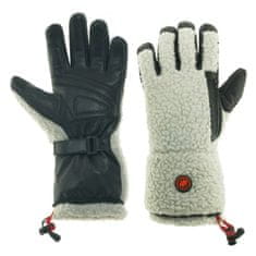 Glovii ogrevane pristrižene rokavice S, belo/črne GS3S
