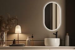 tulup.si Ovalno ogledalo z led osvetlitvijo 52x90 cm Nevtralna svetloba