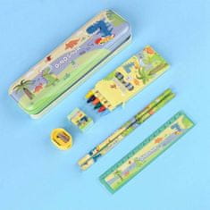 Dollcini pisalni set, izobraževalni, študentski, študijski, darilni, temno roza
