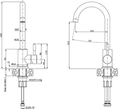 QUADRON Set korita in armature LOUIS 111 + KATE, srebrn