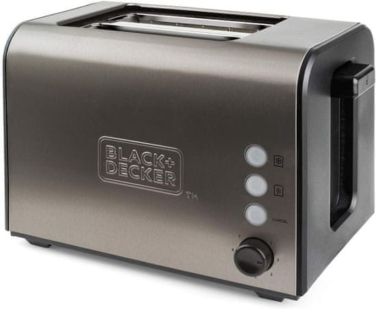 Black+Decker TOASTER IZ NERJAVEČEGA JEKLA 900 W BXTO900E