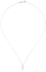 Tous Srebrna ogrlica s pravim biserjem in medvedkom 214832500 (veriga, obesek)