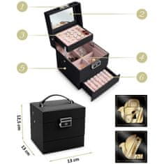 Massido Škatla za nakit MS-703 - črna