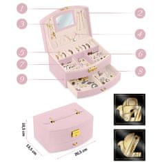 Massido Škatla za nakit MS-708 - roza