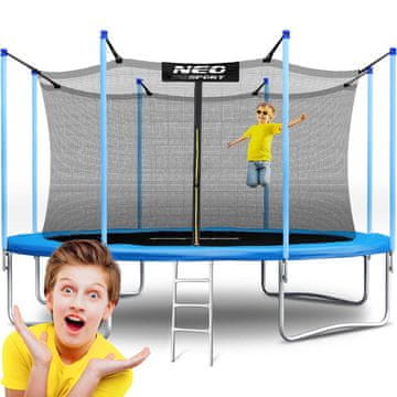 shumee Vrtni trampolin 15ft/465cm z notranjo mrežo in lestvijo Neo-Sport