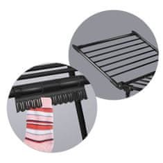 Massido Stoječi raztegljivi sušilnik perila Debora, črn, 19 m