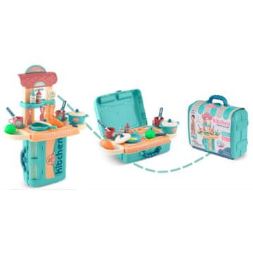Ricokids 772901 Otroška kuhinja s kovčkom