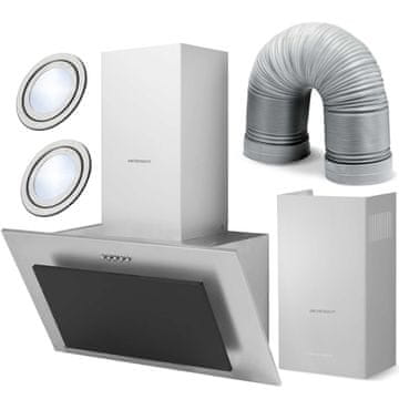 shumee Kuhinjska dimniška napa 60cm Inox + črna BT-209