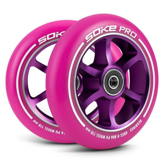 shumee Kolesa za skiro 110 mm roza, 2 kom