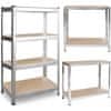 Kovinski skladiščni regal 150 x 75 x 30 Plonos 470000