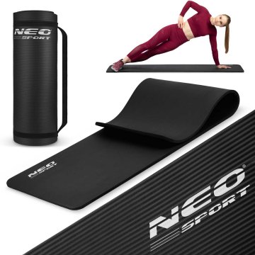 shumee Debela podloga za vadbo 183 x 60 cm Neo-Sport - 192300 črna