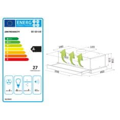 Berdsen Teleskopska kuhinjska napa BE-60-LW 60 cm INOX
