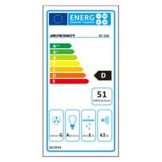 Berdsen BT-230 teleskopska kuhinjska napa, mat črna