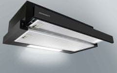 Berdsen BT-230 teleskopska kuhinjska napa, mat črna