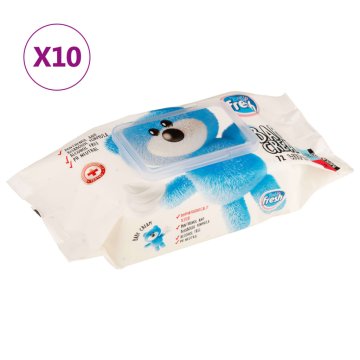 Vidaxl Otroški robčki 10 paketov 720 robčkov
