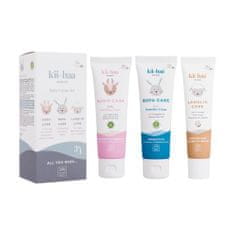 kii-baa organic Baby Cream Set Set otroška krema B5PA-CARE 50 g + otroška krema SUDO-CARE 50 g + otroško mazilo Lanolin Care 30 g za otroke