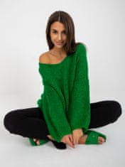 RUE PARIS Klasičen ženski pulover Estrivach zelena Universal