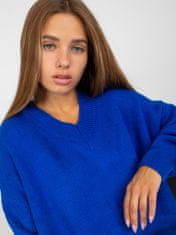 RUE PARIS Klasičen ženski pulover Elizald kobalt Universal