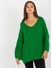 RUE PARIS Klasičen ženski pulover Estrivach zelena Universal