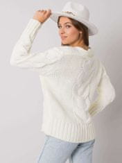 RUE PARIS Klasičen ženski pulover Ketevan ekru Universal