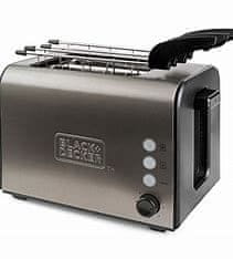 Black+Decker TOASTER IZ NERJAVEČEGA JEKLA 900 W