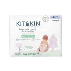 Kit & Kin Plenice za enkratno uporabo Eco 4 (9-14 kg) 32 kosov