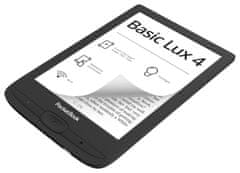 PocketBook bralnik e-knjig 618 BASIC LUX 4 INK BLACK/ 8GB/ 6"/ Wi-Fi/ micro SD/ slovenščina/ črna